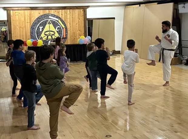 Karate Training at Camp